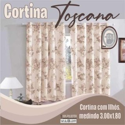 Cortina Toscana 3,00 x 1,80 Para Varão